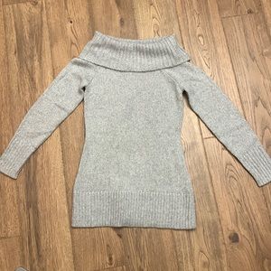 NEW! White House Black Market off-shoulder tunic sweater